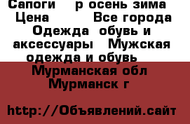 Сапоги 35 р.осень-зима  › Цена ­ 700 - Все города Одежда, обувь и аксессуары » Мужская одежда и обувь   . Мурманская обл.,Мурманск г.